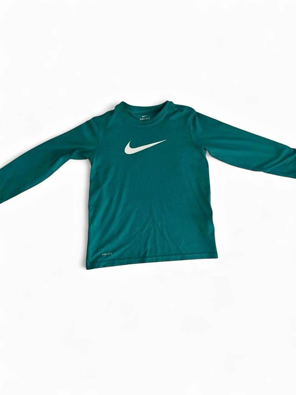 Nike Dri-FIT Long Sleeve Tee Small Green